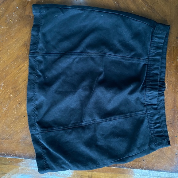 High Waisted Jet Black Skirt - Picture 2 of 3